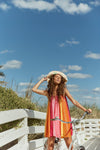 Sundress - Mini Dress Keya in Marbella Mix Holi - OutDazl