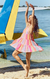 Sundress - Mini Dress Valeria in Marbella Mix Rainbow - OutDazl