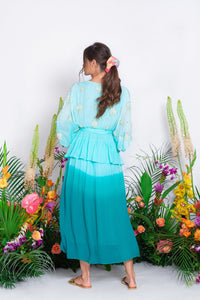 Sundress - Vera Tie Dye Embellished Maxi Dress - OutDazl
