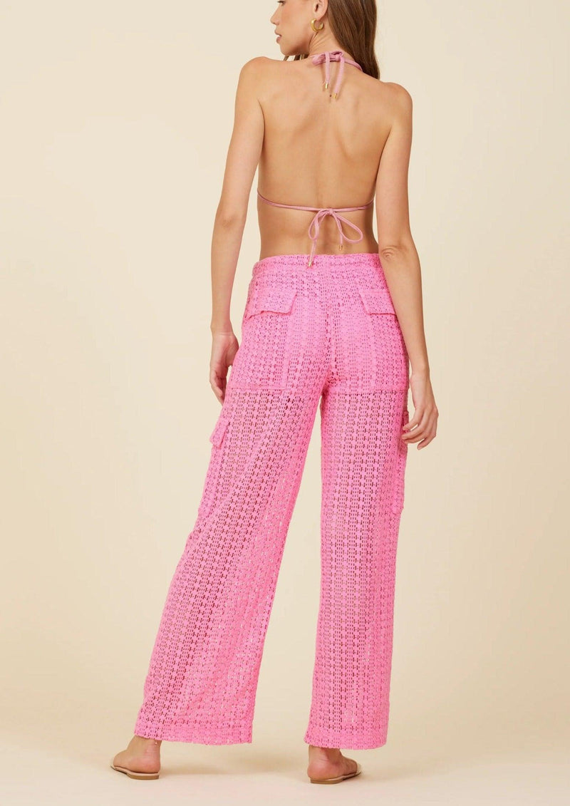 Surf Gypsy - Hot Pink Crochet Cargos - OutDazl