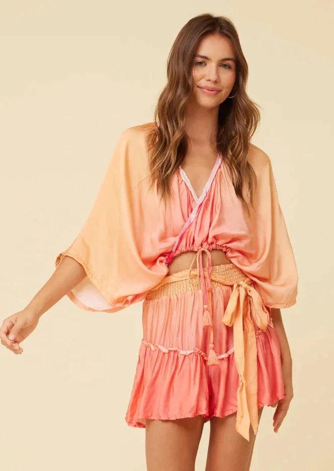 Surf Gypsy - Sunset Ombre Tie Top - OutDazl