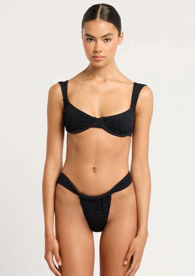 Georgia Balconette Bikini Top in Black Tiger