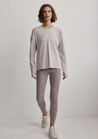 Varley - Cella Long Sleeve Tee in Chateau Grey - OutDazl