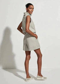 Varley - Leigh High Neck Tank in Sage Grey - OutDazl