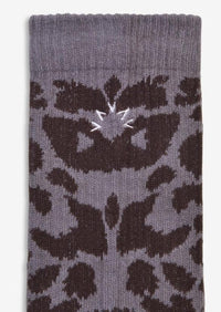 Varley - Rita Jacquard Animal Sock Cinder Leopard - OutDazl