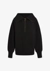 Varley - Vine Half Zip Black Sweater - OutDazl