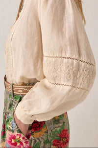 Linen Solstice Blouse Virginia-Maison Hotel-OutDazl