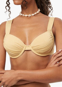 We Wore What - Claudia Bikini Top in Desert - OutDazl
