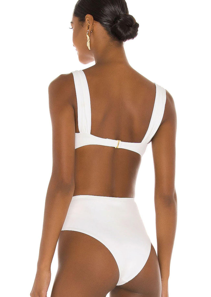 We Wore What - Claudia Bikini Top in Off White - OutDazl