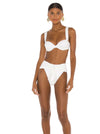 We Wore What - Claudia Bikini Top in Off White - OutDazl