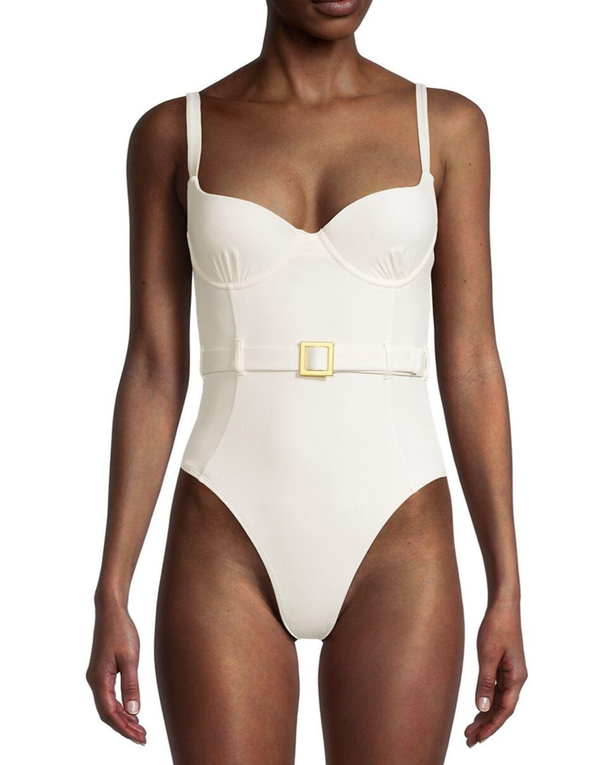 We Wore What - Danielle One Piece in Off White - OutDazl
