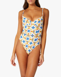 We Wore What - Danielle One Piece in Tile - OutDazl