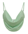 We Wore What - Mint Cowl Neck Bikini Top - OutDazl