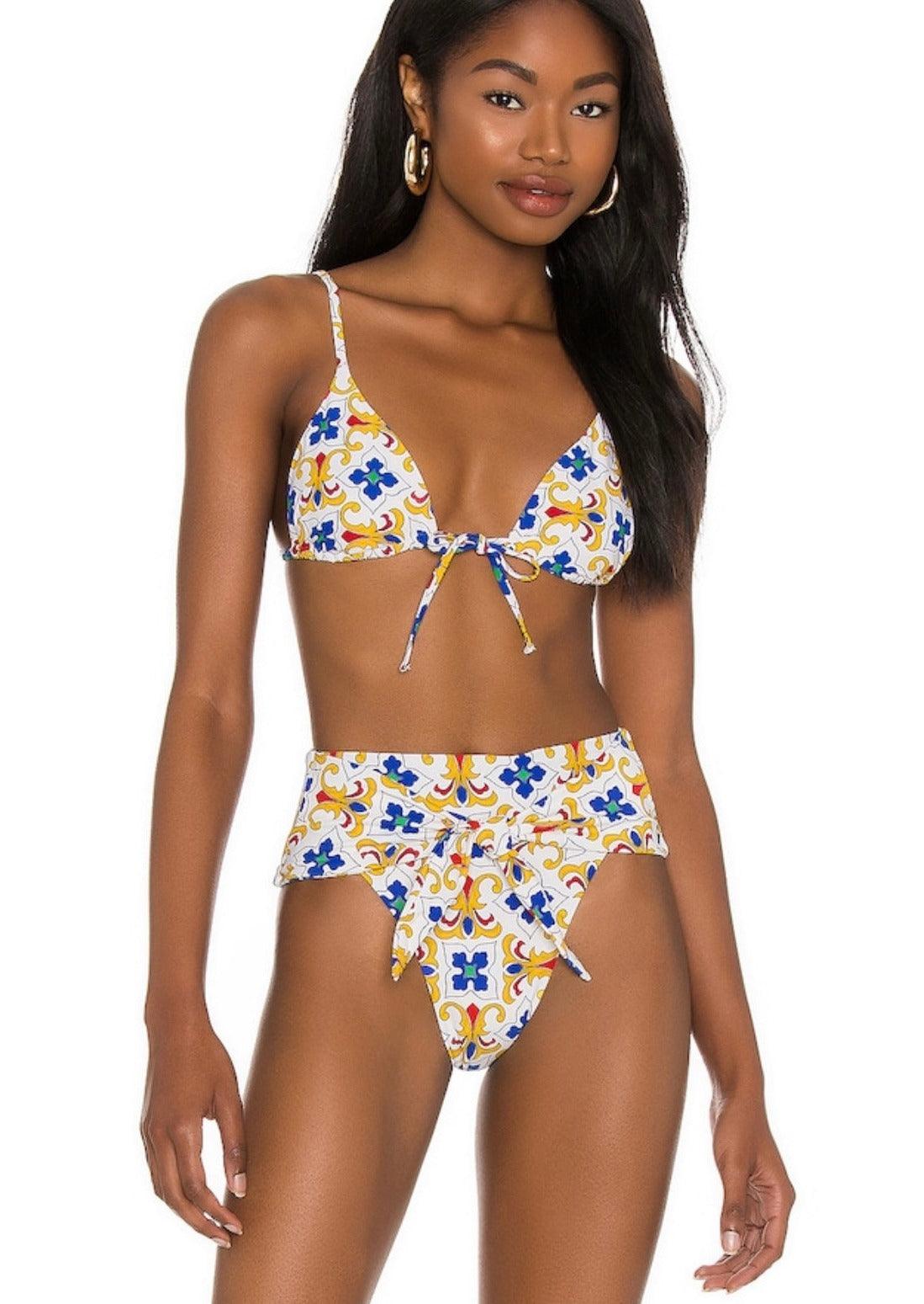 Riviera Bikini Bottom in Tile OutDazl