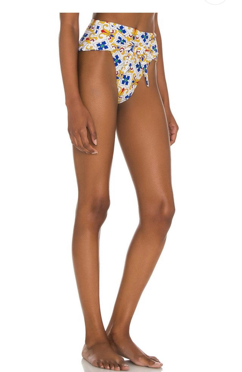 We Wore What - Riviera Bikini Bottom in Tile - OutDazl