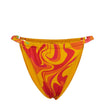We Wore What - Ruched Underwire Bikini Set in Marble Print - OutDazl