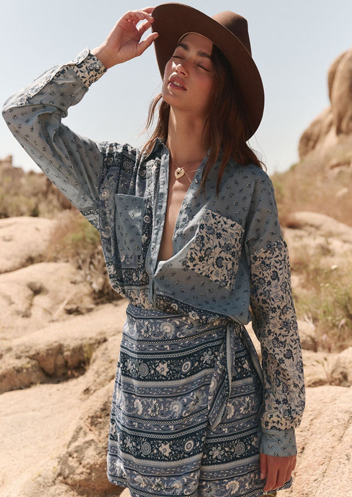 sunshine bandit shirt dress chambray – OutDazl - Main Image