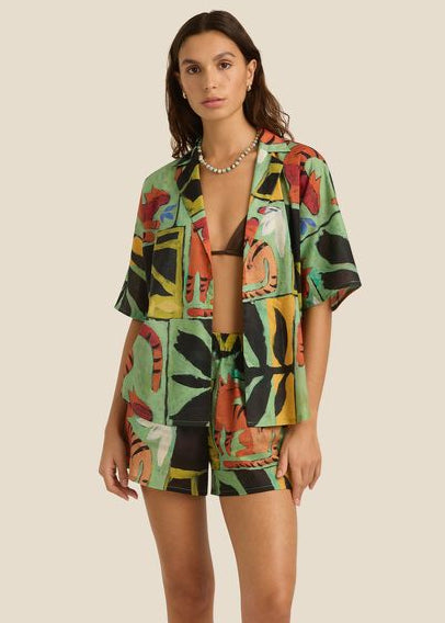 Overswim Shirt and Shorts Set-Soleil Soleil-OutDazl
