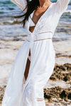 Zaimara - Goddess Maxi Dress in Ivory - OutDazl